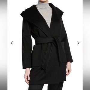 Max Mara Rialto Camel Hair Belted Short Hooded Coat